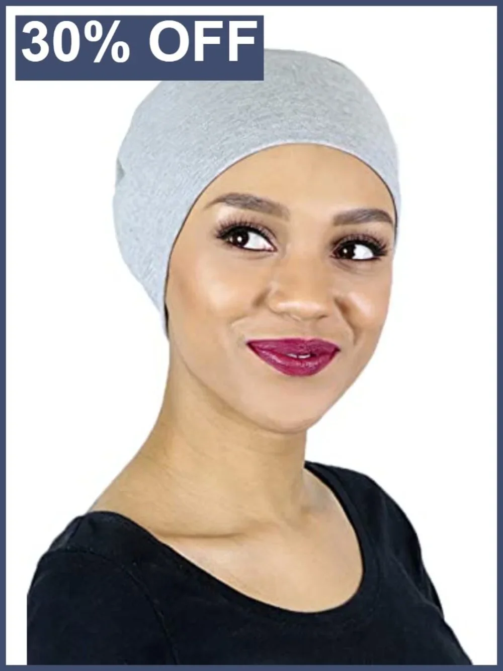 Moisture Wicking Chemo Sleep Cap Night Beanie for Women - Bamboo Rayon, UPF